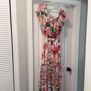 VICI tropical floral maxi dress